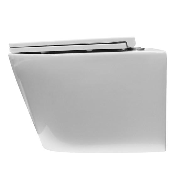 Унитаз подвесной безободковый Azario Nove AZ-9312T с тонкой крышкой микролифт - фото 12