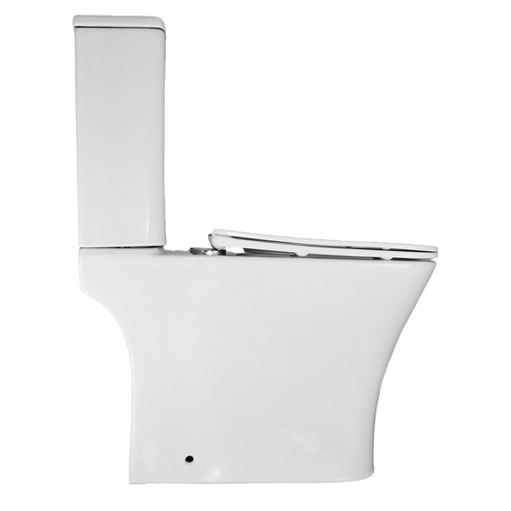 Унитаз-компакт безободковый Azario Kashmir AZ-9143S с тонкой крышкой микролифт - фото 14