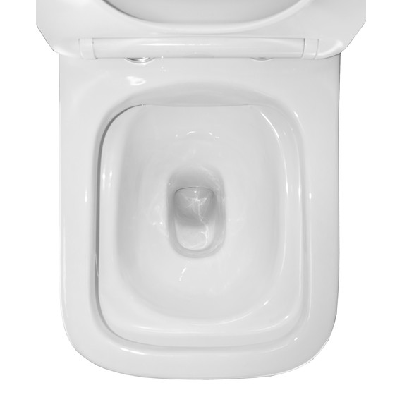 Унитаз-компакт безободковый Azario Kashmir AZ-9143S с тонкой крышкой микролифт - фото 8