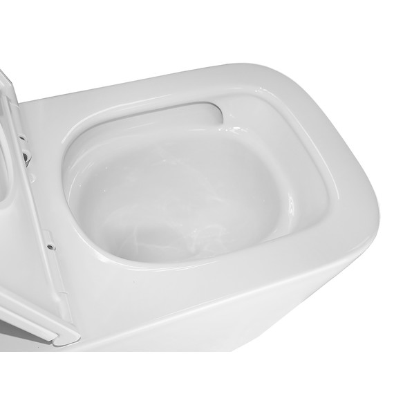 Унитаз подвесной безободковый Azario Cascad AZ-2303-A с тонкой крышкой микролифт (Система смыва Торнадо) - фото 7