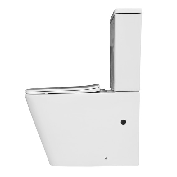 Унитаз-компакт безободковый Azario Indor AZ-T004B-R с тонкой крышкой микролифт - фото 10