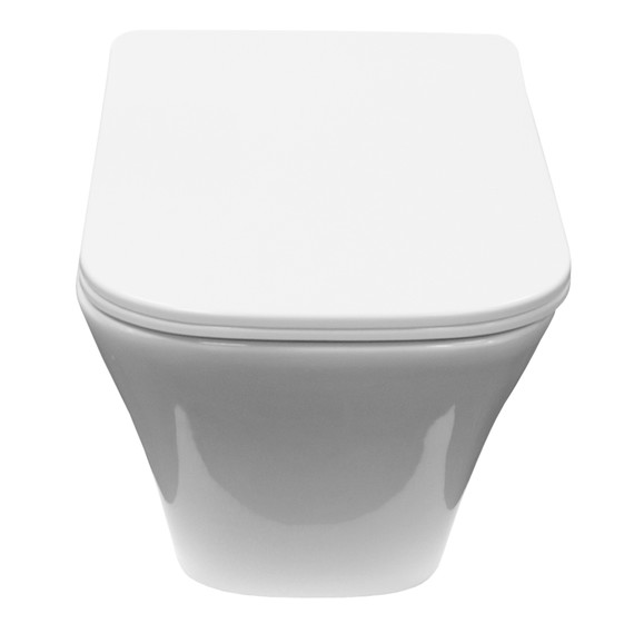 Унитаз подвесной безободковый Azario Nove AZ-9321B с тонкой крышкой микролифт - фото 3