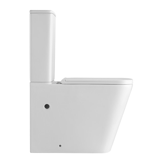 Унитаз-компакт безободковый Azario Terra AZ-6003-A с тонкой крышкой микролифт (Система смыва Торнадо) - фото 9