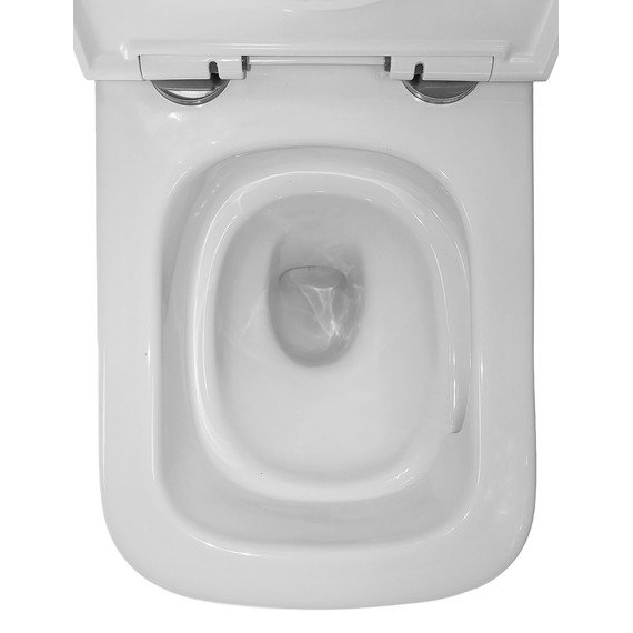 Унитаз подвесной безободковый Azario Legenda AZ-2305-AS с тонкой крышкой микролифт (Система смыва Торнадо) - фото 10