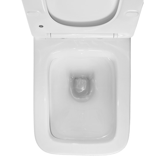 Унитаз-моноблок безободковый Azario Stoun AZ-1109 с тонкой крышкой микролифт - фото 8