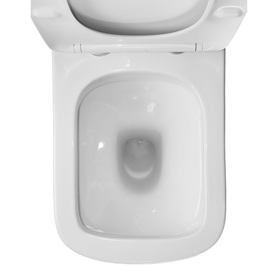 Унитаз-компакт безободковый Azario Ferra AZ-1015 с тонкой крышкой микролифт - фото 9