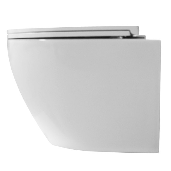 Унитаз подвесной Azario Blanco AZ-9003WT с тонкой крышкой микролифт (Система смыва Торнадо) - фото 14