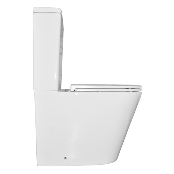 Унитаз-компакт безободковый Azario Vetro AZ-2149-UQ1 с тонкой крышкой микролифт (Система смыва Торнадо) - фото 11