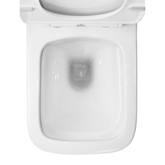 Унитаз-компакт безободковый Azario Iris AZ-8353 с тонкой крышкой микролифт - фото 7