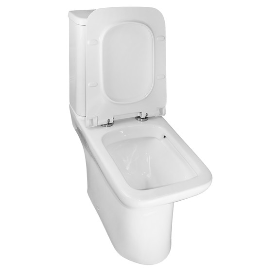 Унитаз-компакт безободковый Azario Glory AZ-49 с тонкой крышкой микролифт - фото 4