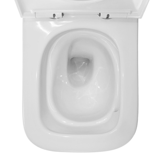 Унитаз подвесной безободковый Azario Cascad AZ-2303-A с тонкой крышкой микролифт (Система смыва Торнадо) - фото 8