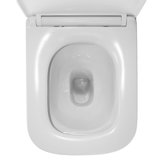 Унитаз-компакт безободковый Azario Kashmir AZ-9143S с тонкой крышкой микролифт - фото 10