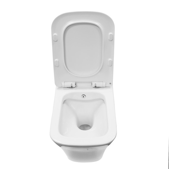 Унитаз подвесной безободковый Azario Nove AZ-9321B с тонкой крышкой микролифт - фото 5