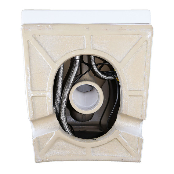 Унитаз приставной импульсный Azario AZ102 с тонкой крышкой микролифт - фото 11