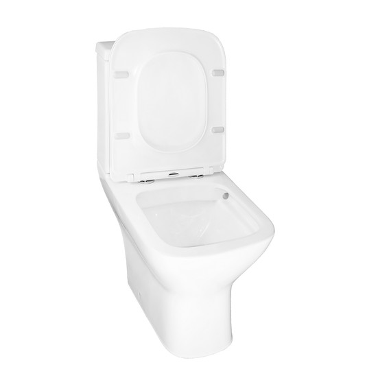 Унитаз-компакт безободковый Azario Iris AZ-8353 с тонкой крышкой микролифт - фото 4