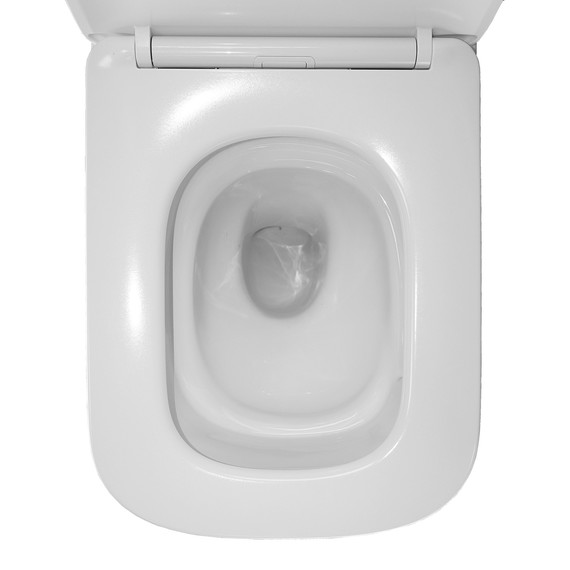 Унитаз подвесной безободковый Azario Cascad M AZ-10002 с тонкой крышкой микролифт (Система смыва Торнадо) - фото 10