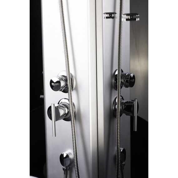 Душевая кабина Niagara Eco 120x90 см E120/90/40L/TN, с высоким поддоном 40см, профиль хром матовый, стекло тонированное (безсиликоновая сборка) - фото 11