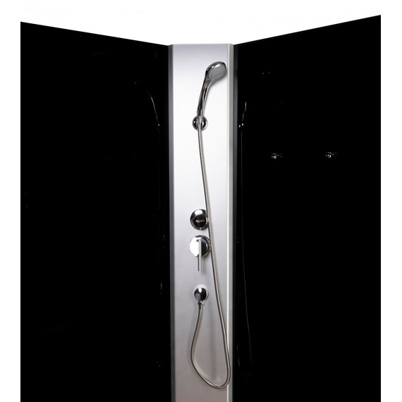 Душевая кабина Niagara Eco 120x80 см E120/80/40L/TN, с высоким поддоном 40см, профиль хром матовый, стекло тонированное (безсиликоновая сборка) - фото 9