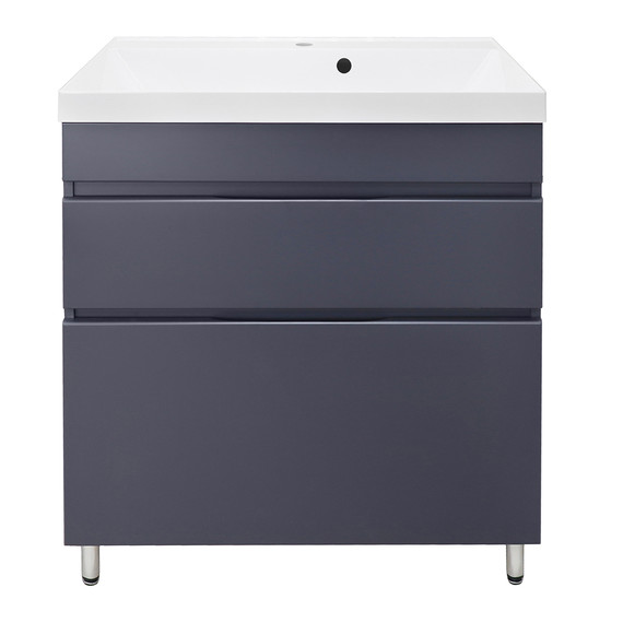 Тумба напольная с раковиной Azario Эстима 80 см CS00094597, графит - фото 4