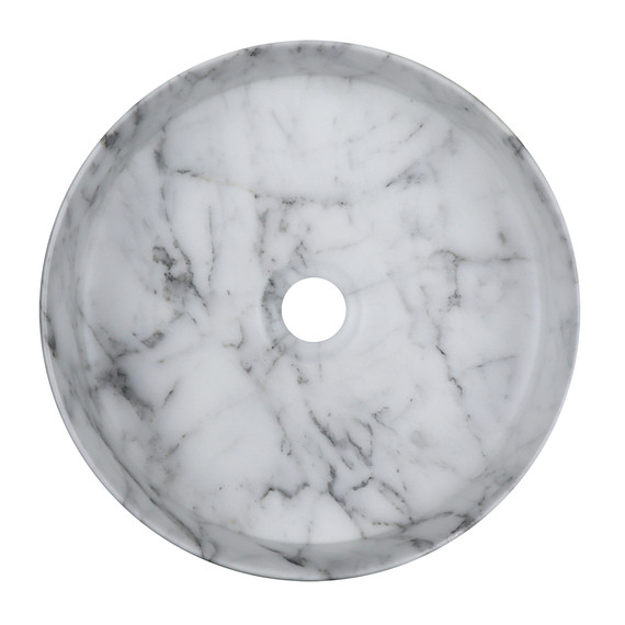 Раковина-чаша Azario 35 см AZ-3134-M820, светлый мрамор - фото 2