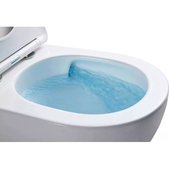 Инсталляция с подвесным унитазом комплект: Grohe Rapid SL 38772001 с подвесным безободковым унитазом Azario Grado AZ-0046-UQ1 сиденье микролифт, крепление, кнопка смыва хром (система смыва Торнадо) - фото 9