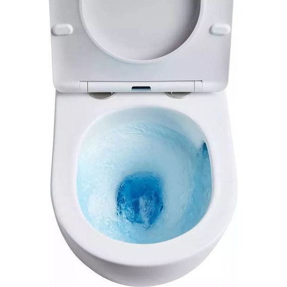 Инсталляция с подвесным унитазом комплект: Grohe Rapid SL 38772001 с подвесным безободковым унитазом Azario Grado AZ-0046-UQ1 сиденье микролифт, крепление, кнопка смыва хром (система смыва Торнадо) - фото 10