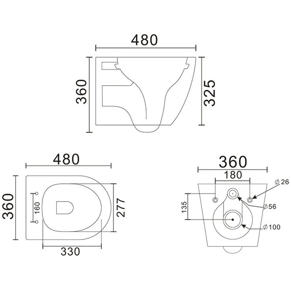 Унитаз подвесной безободковый Veconi Ando VAN-48T (Система смыва торнадо) с тонкой крышкой микролифт - фото 6