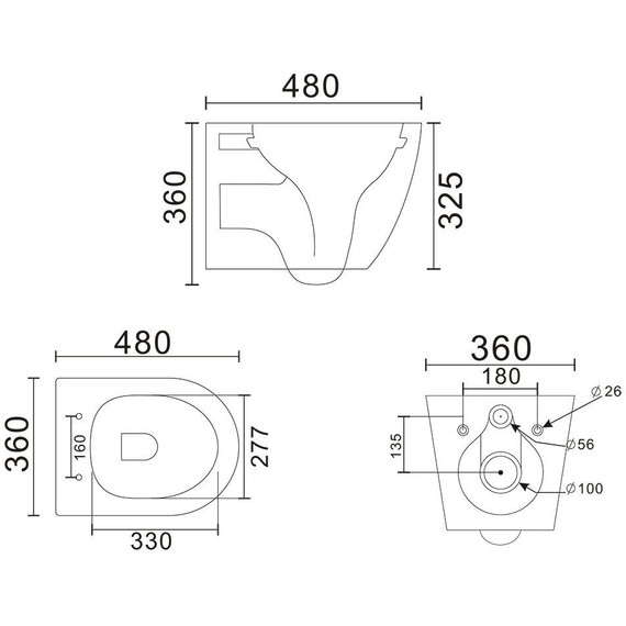Унитаз подвесной безободковый Veconi Ando VAN-48TB (Система смыва торнадо) с тонкой крышкой микролифт, чёрный матовый - фото 10