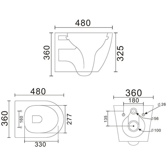 Унитаз подвесной безободковый Veconi Ando VAN-48TGR (Система смыва торнадо) с тонкой крышкой микролифт, серый матовый - фото 5