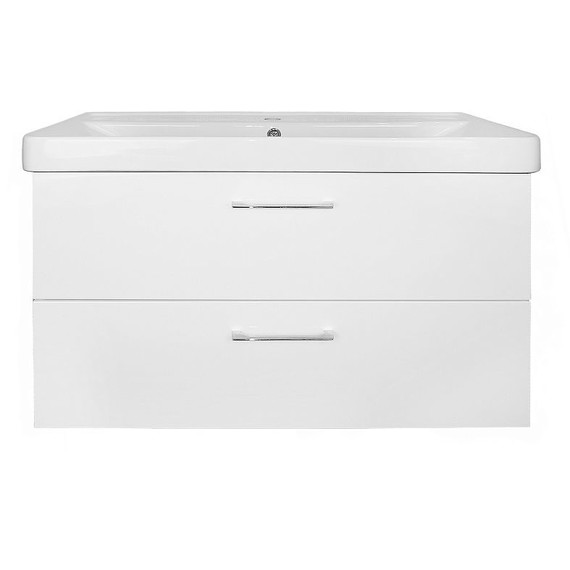 Тумба подвесная с раковиной Azario Ника 90 см CS00089922, белый матовый - фото 2