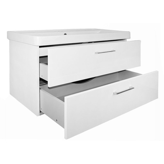 Тумба подвесная с раковиной Azario Ника 90 см CS00089922, белый матовый - фото 3