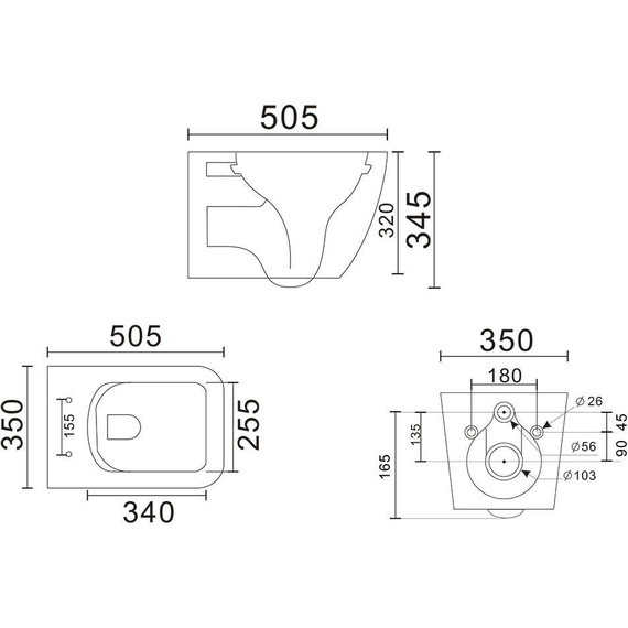 Унитаз подвесной безободковый Veconi Pulo VPU-51TGR (Система смыва торнадо) с тонкой крышкой микролифт, серый матовый - фото 5