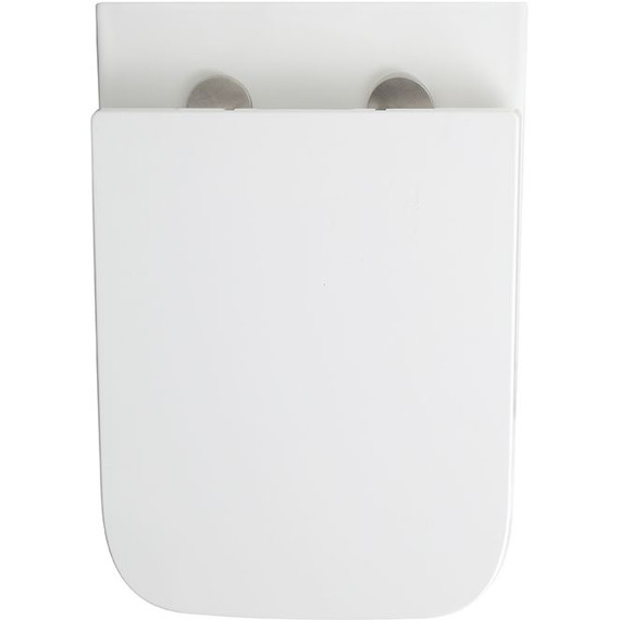 Унитаз подвесной безободковый Veconi Pulo VPU-51T (Система смыва торнадо) с тонкой крышкой микролифт - фото 4