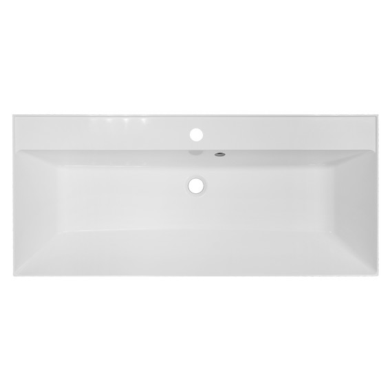 Тумба напольная с раковиной Azario Эстима 100 см CS00094590, белый глянцевый - фото 6