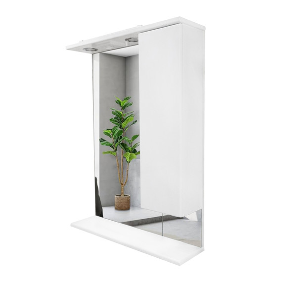 Зеркало-шкаф Azario Эстима 60 см R CS00094631, белый - фото 5