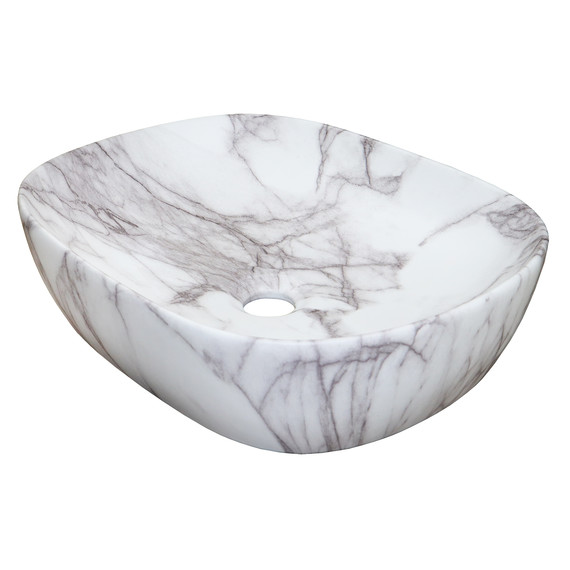 Раковина-чаша Azario 46 см AZ-2185- M819, светлый мрамор - фото 3