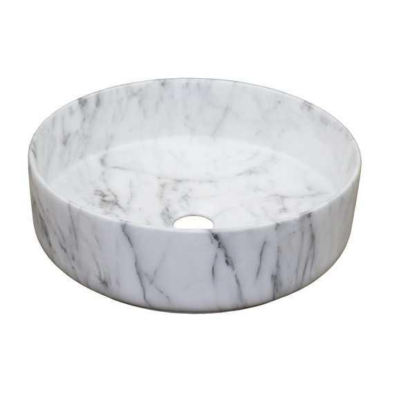 Раковина-чаша Azario 35 см AZ-3134-M820, светлый мрамор - фото 3