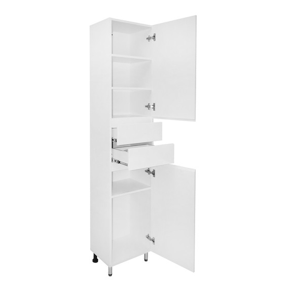 Пенал напольный Azario Эстима 40 см R CS00094559, белый глянцевый - фото 2