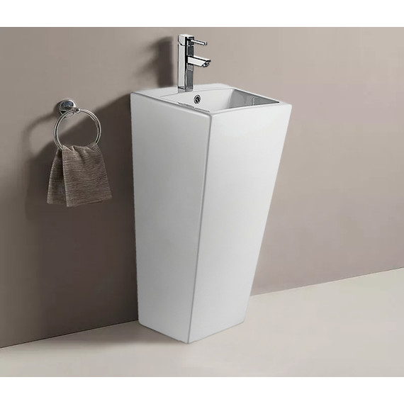 Раковина напольная Azario Fretta Square 44 см AZ-303 - фото 2