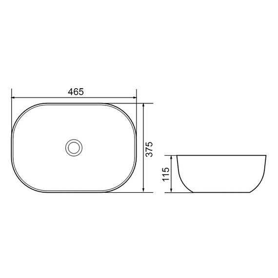Раковина-чаша Azario 46 см AZ-2185- M819, светлый мрамор - фото 5