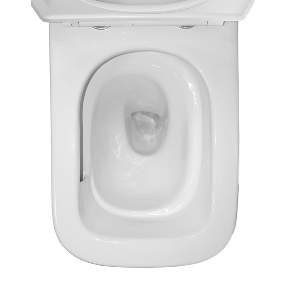 Унитаз-компакт безободковый Azario Etereo AZ-8203 с тонкой крышкой микролифт (Система смыва Торнадо) - фото 9