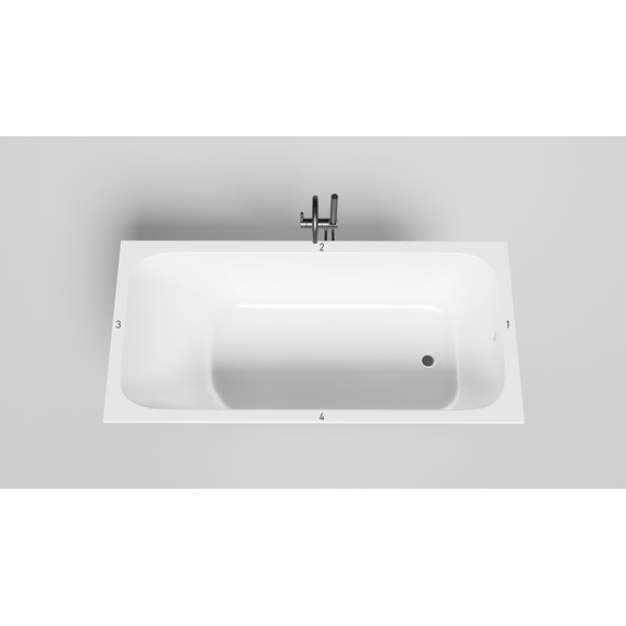 Ванна каменная Salini Orlanda 170x80 см 102016M (S-Sense) матовая - фото 3