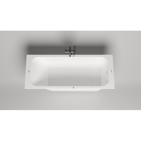 Ванна каменная Salini Orlanda 170x70 см 102111M (S-Sense) матовая - фото 3