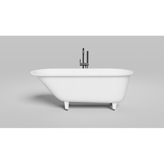 Ванна каменная Salini Ornella 169x70 см 102323M (S-Stone) матовая - фото 8