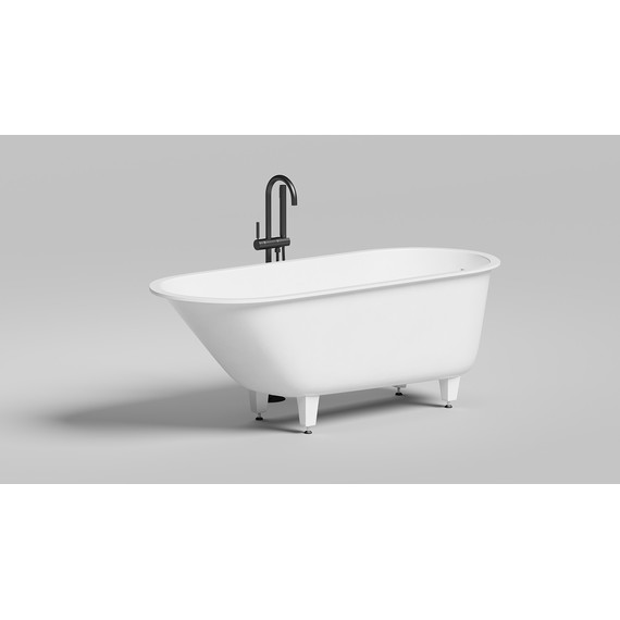 Ванна каменная Salini Ornella 169x70 см 102423M (S-Stone) матовая - фото 8