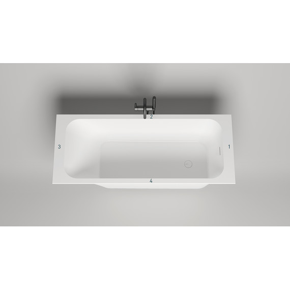 Ванна каменная Salini Orlanda 170x80 см 102116M (S-Sense) матовая - фото 3