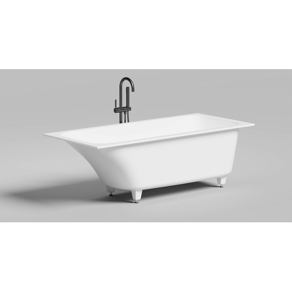 Ванна каменная Salini Orlanda 170x75 см 102117M (S-Sense) матовая - фото 2