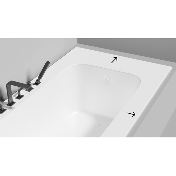 Ванна каменная Salini Orlanda 170x75 см 102017M (S-Sense) матовая - фото 9