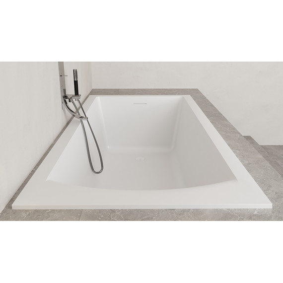 Ванна каменная Salini Cascata 180x80 см 104513G (S-Sense) глянцевая - фото 7