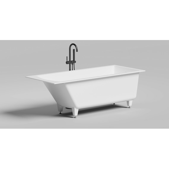 Ванна каменная Salini Cascata 170x70 см 104823M (S-Stone) матовая - фото, картинка 2 Ванна каменная Salini Cascata 170x70 см 104823M (S-Stone) матовая - фото 2